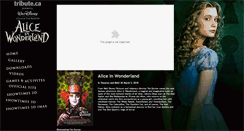 Desktop Screenshot of aliceinwonderland.tribute.ca