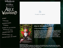 Tablet Screenshot of aliceinwonderland.tribute.ca